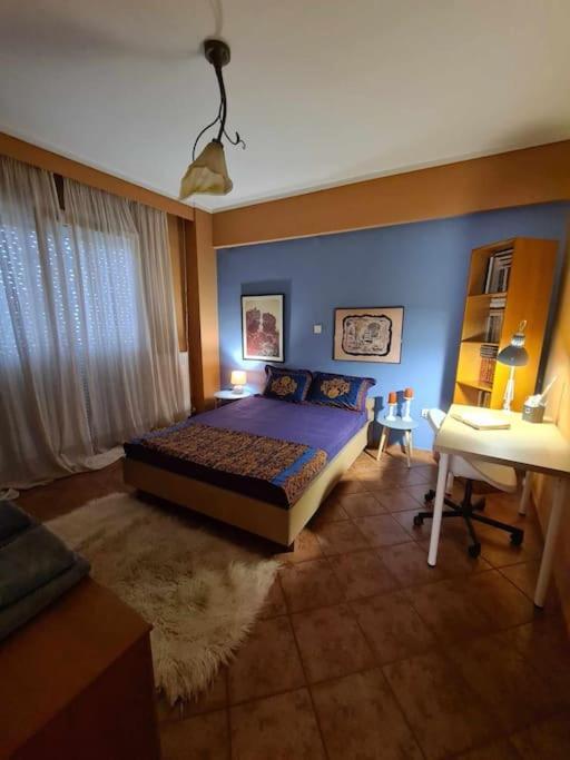 Όμορφο, Άνετο Ζεστά Διακοσμημένο Διαμέρισμα Thermi Bagian luar foto
