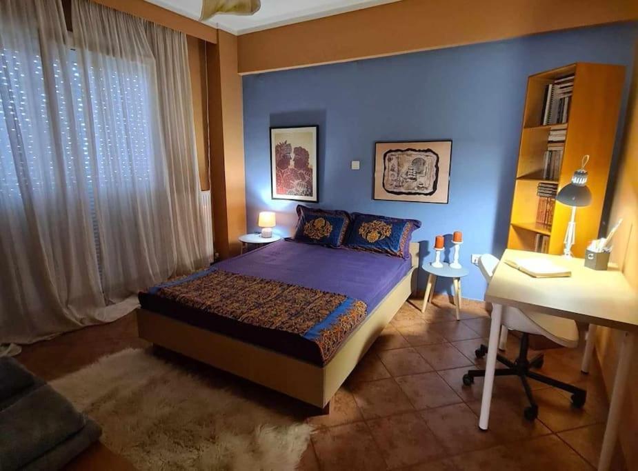 Όμορφο, Άνετο Ζεστά Διακοσμημένο Διαμέρισμα Thermi Bagian luar foto